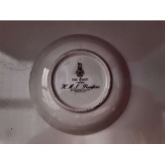 Vintage Royal Doulton Savoy London Plate H.M. The Queen Mother 1987