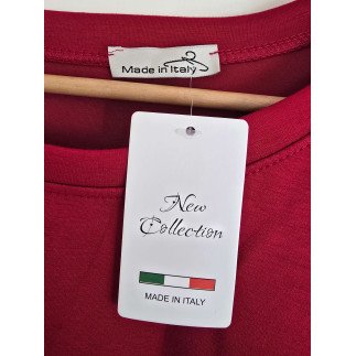 Made in Italy Angel Wings Oversized Tunic Top - Fuchsia
