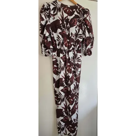 Forever Young Floral Wrap Maxi Dress – Brown& White
