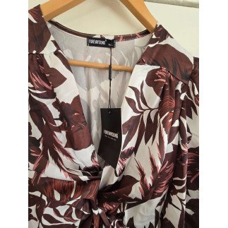Forever Young Floral Wrap Maxi Dress – Brown& White