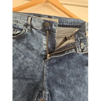 Topshop Moto Leigh Blue Acid Wash Skinny Jeans W28 L30