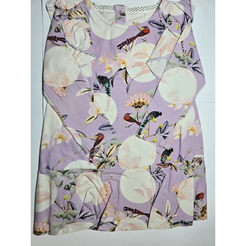 Baker by Ted Baker Baby Girl Floral Bird Dress 9–12 Months | Pre-Loved