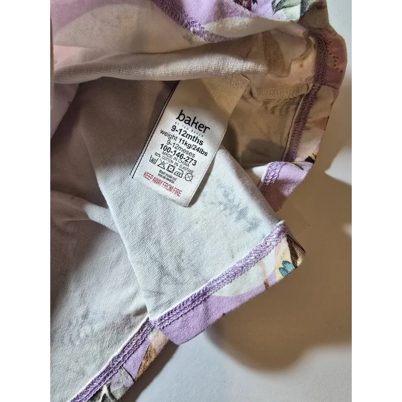 Baker by Ted Baker Baby Girl Floral Bird Dress 9–12 Months | Pre-Loved