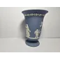 Wedgwood Jasperware Blue & White Pedestal Vase Urn – Classical Relief – Vintage