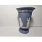 Wedgwood Jasperware Blue & White Pedestal Vase Urn – Classical Relief – Vintage