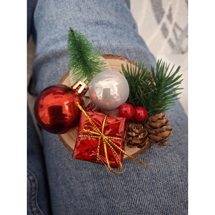 Wood slice arrangement – 10 cm